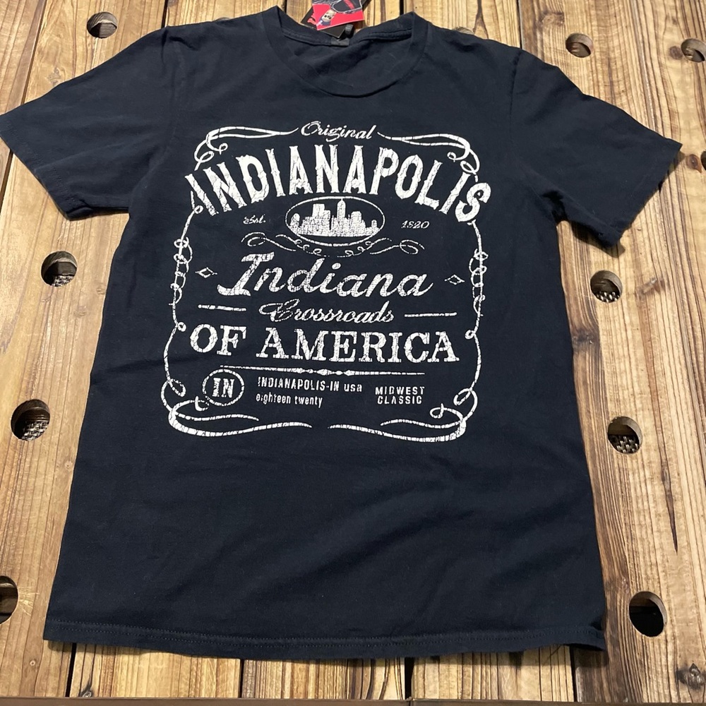 original indianapolis t-shirt Indiana of America small